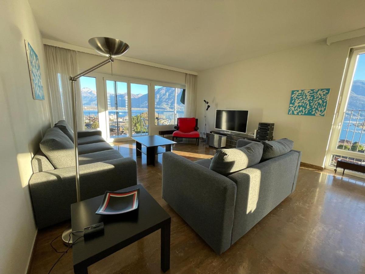 Lichtdurchflutete Ferienwohnung Mit Panorama-Sicht Und Schwimmbad/Sauna Muralto Exteriér fotografie